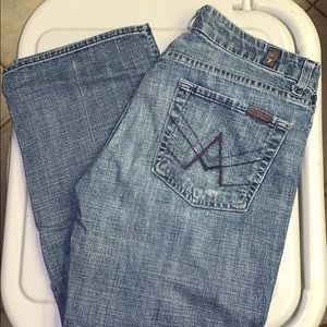 7 for All Mankind cropped jeans